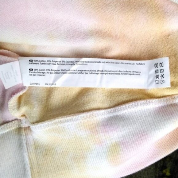 Wildfox Cotton Candy Wash Tie Dye Sweatshirt Small - Picture 6 of 8